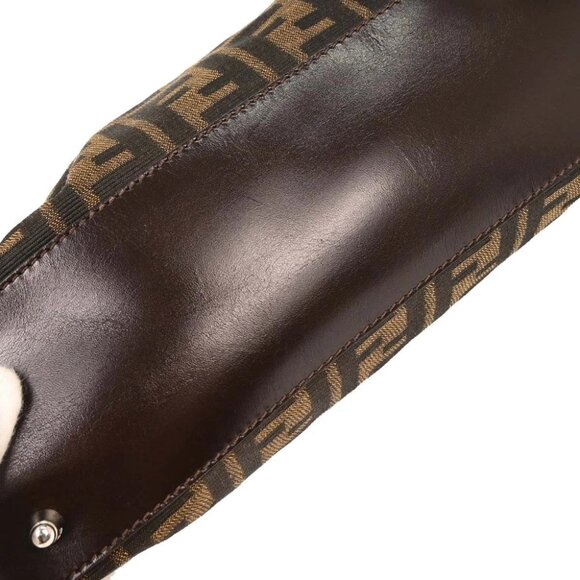Fendi Brown Zucca Handbag - Picture 3 of 10